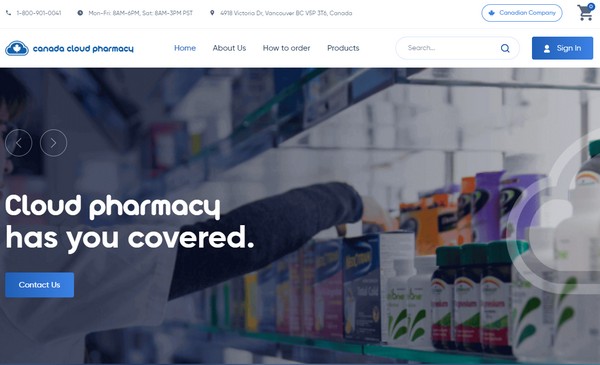 Canada Cloud-Pharmacy website