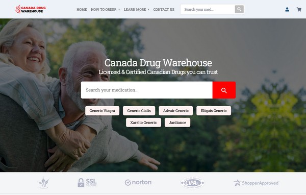 Canada Drug Warehouse website